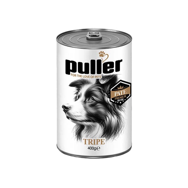 کنسرو سگ پولر (Puller) مدل پته با طعم سیرابی – وزن ۴۰۰ گرم