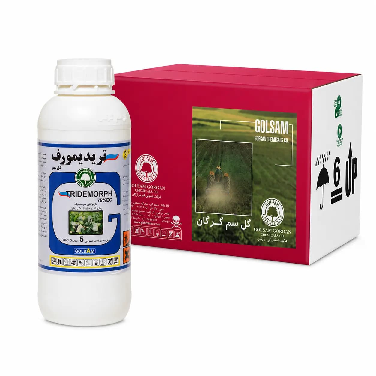 قارچ کش تریدمورف کالیکسین ۷۵٪ گلسم ۱ لیتری (فروش عمده – کارتن ۱۲ عددی)