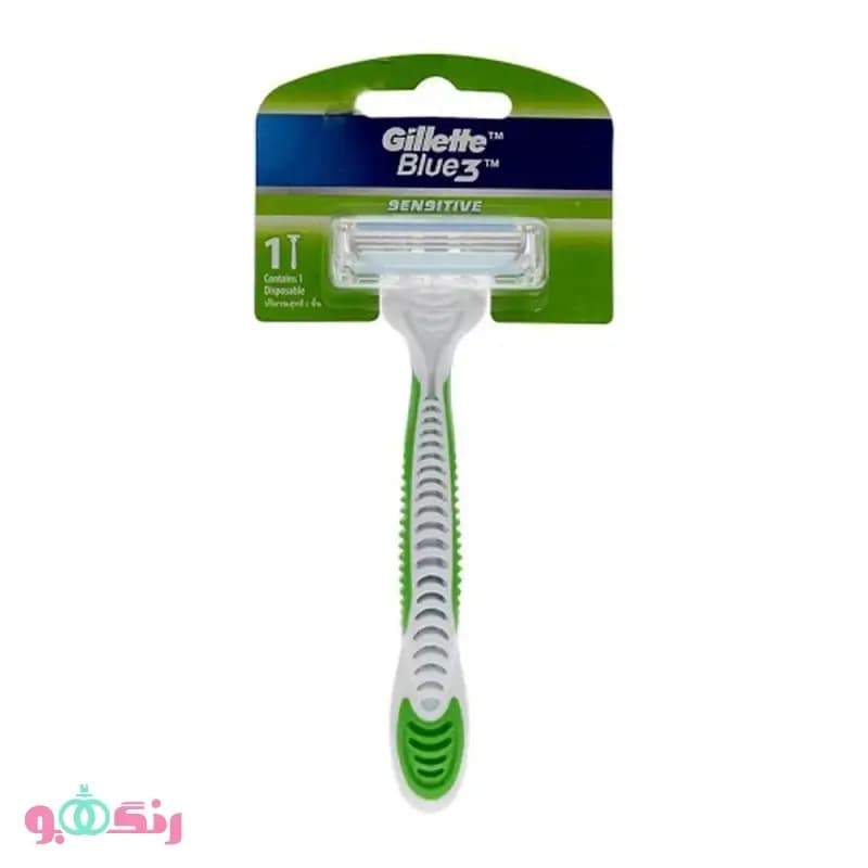 خودتراش ژیلت Gillette مدل Blue 3 Sensitive Disposable Razor