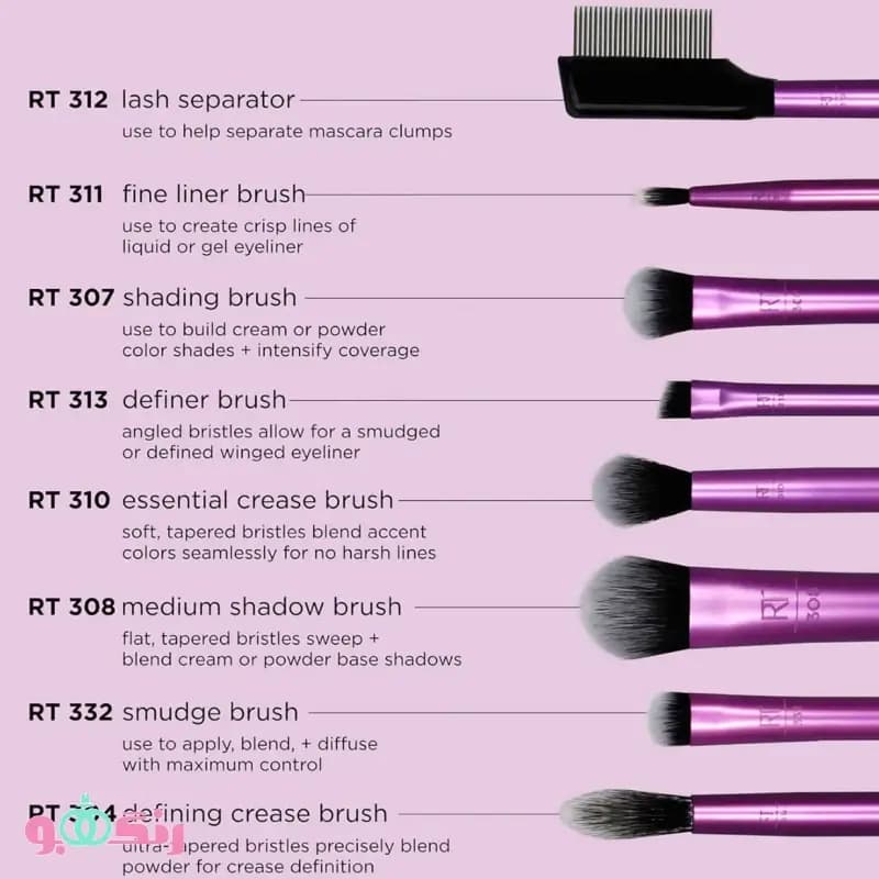 ست براش ریل تکنیک Real Techniques مدل Everyday Eye Essentials Brush — تصویر ۳