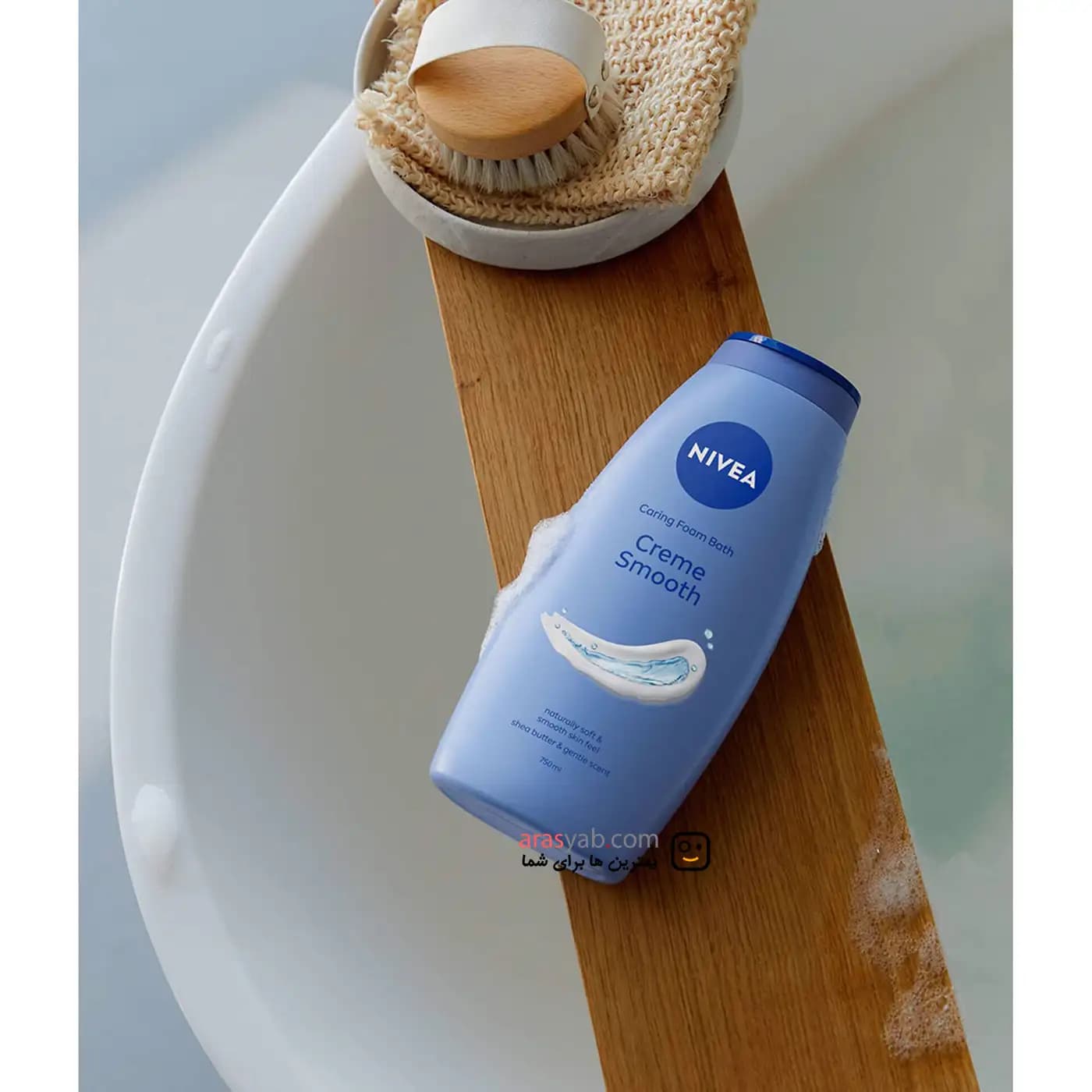 شامپو بدن نیوا NIVEA مدل Creme smooth اصل آلمان حجم 750 میلی — تصویر ۲