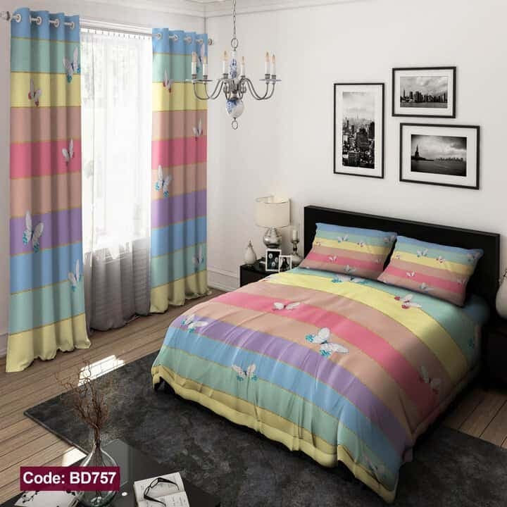 روتختی رنگین کمان و پروانه کد BD757