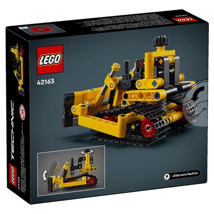 ساختنی لگو Technic مدل Heavy-Duty Bulldozer 42163 اورجینال — تصویر ۴