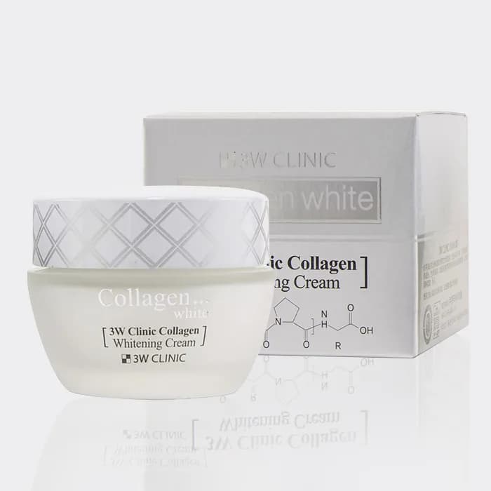 کرم روشن کننده و کلاژن ساز 3W Clinic مدل collagen whitening cream — تصویر ۲