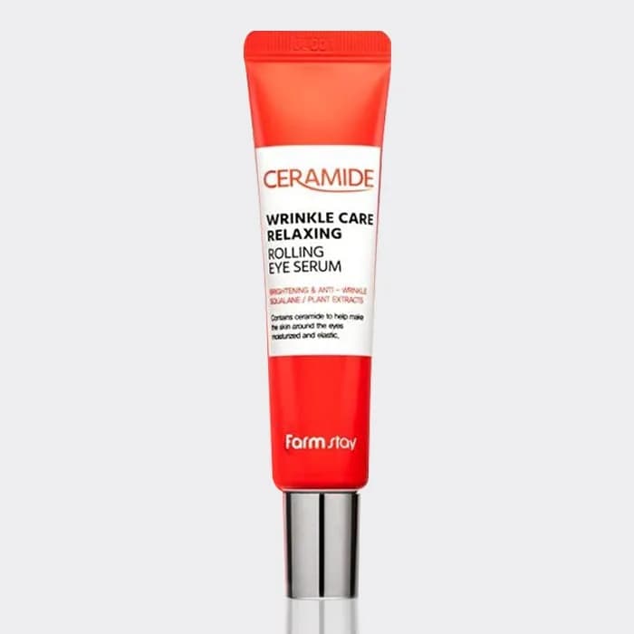 سرم رولی دور چشم سرامید ضد چروک فارم استی حجم 25 میل مدل Ceramide Wrinkle Care Relaxing Rolling Eye Serum