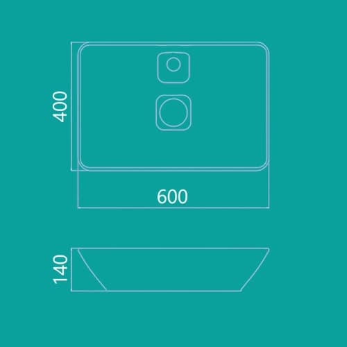 روشویی روکابینتی چینیکرد مدل والریا 60 — تصویر ۲