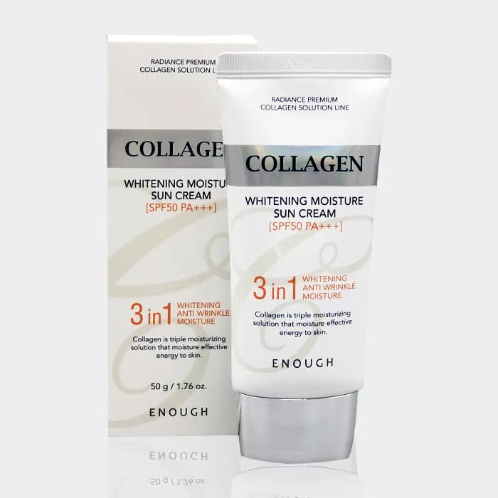 کرم ضد آفتاب کلاژن اناف SPF50 حجم 50 گرم مدل COLLAGEN WHITENING MOISTURE SUN CREAM — تصویر ۲
