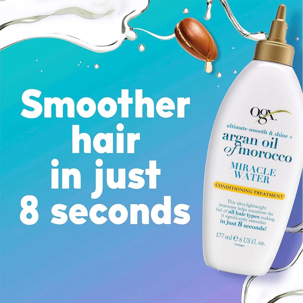 سرم مو او جی ایکس OGX مدل Argan Oil of Morocco Miracle Water — تصویر ۶
