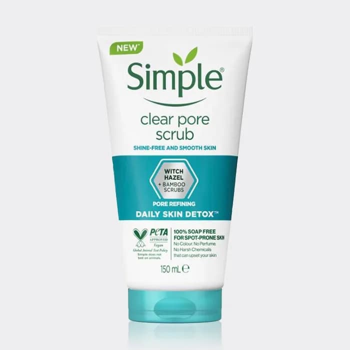 اسکراب پاک کننده منافذ سیمپل 150 میل مدل Daily Skin Detox Clear Pore Scrub