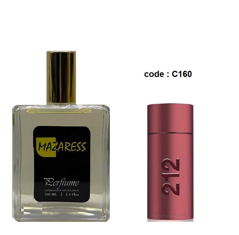 ادکلن مازارس 212 سک سی مردانه C160 کد | MAZARESS 212 S men