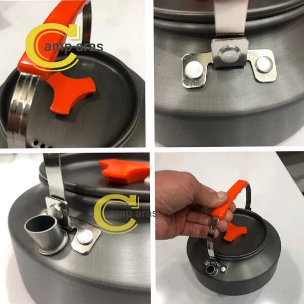 کتری کوهنوردی آنودایز 1500 میلی لیتر CAMPING KETTLE اورجینال — تصویر ۸