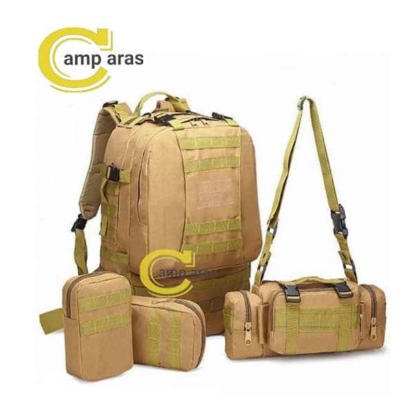 کوله پشتی تاکتیکال چهار تکه 60 لیتر TACTICAL اورجینال — تصویر ۴