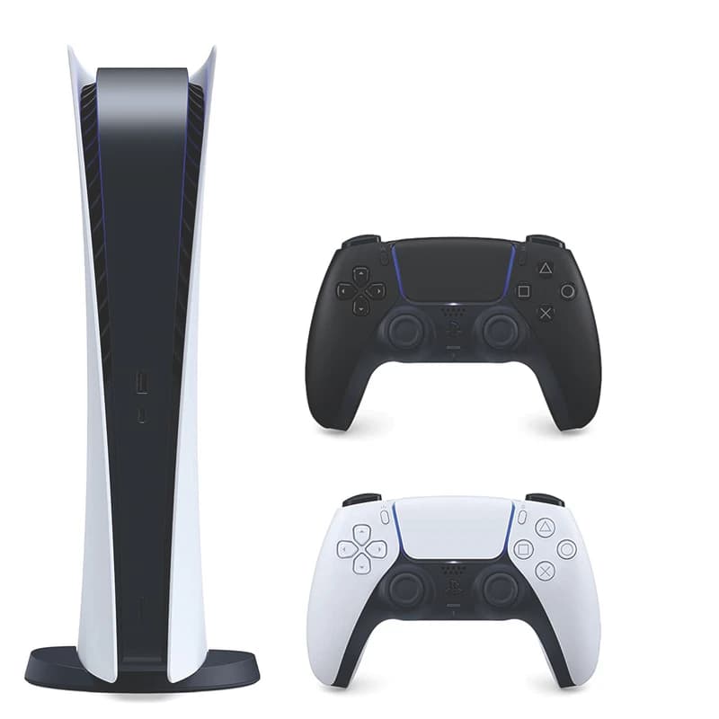 کنسول بازی پلی استیشن 5 دیجیتال PlayStation Digital به همراه دسته اضافه مشکی