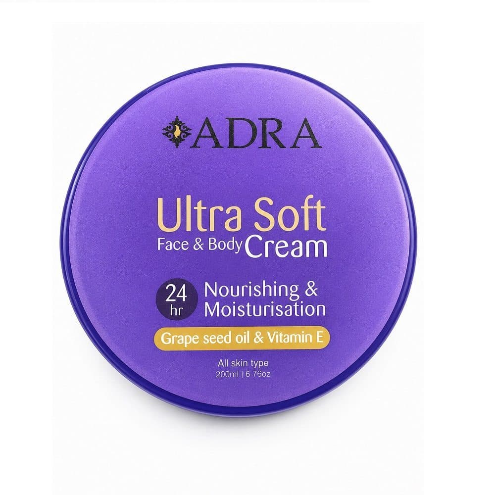 کرم نرم کننده و مرطوب کننده صورت و بدن آدرا Ultra Soft حجم 200 میلی لیتر