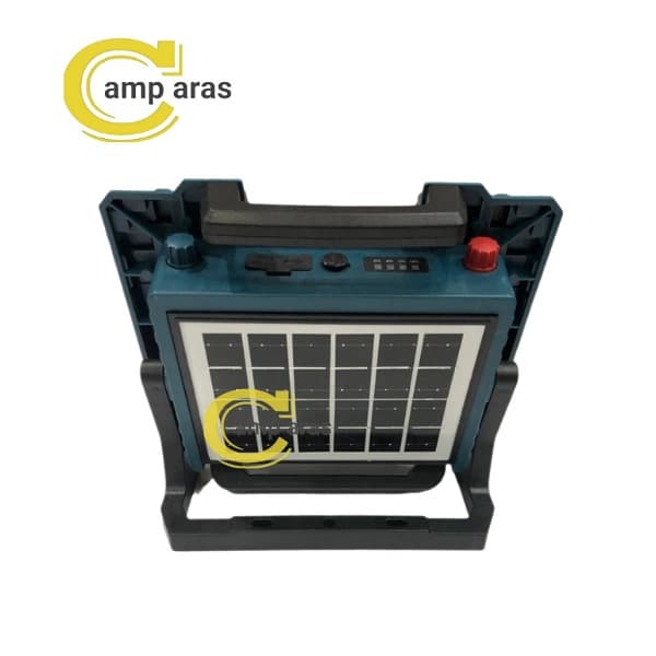 پروژکتور شارژی خورشیدی 200 وات SOLAR W8111-1 پایه دار — تصویر ۶
