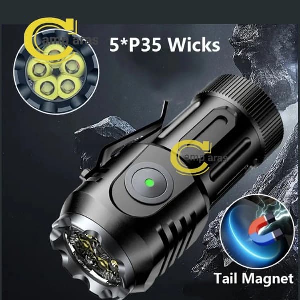 چراغ قوه جیبی کینساچ 5 لامپ KINSACH KS-F50 اورجینال — تصویر ۲