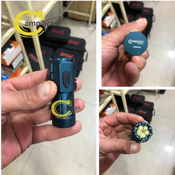 چراغ قوه جیبی کینساچ 5 لامپ KINSACH KS-F50 اورجینال — تصویر ۳