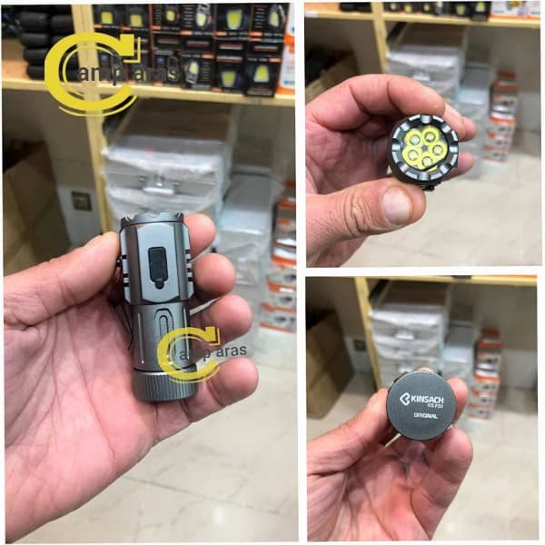 چراغ قوه جیبی کینساچ 5 لامپ KINSACH KS-F50 اورجینال — تصویر ۵