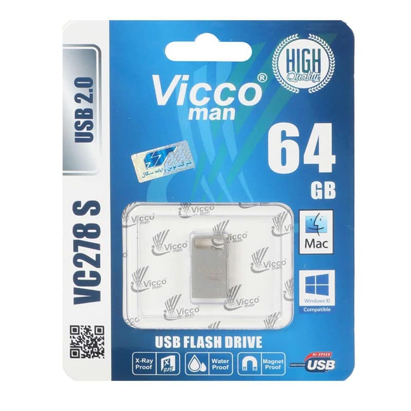 فلش 64 گیگ ویکومن Vicco Man VC278 USB2.0 — تصویر ۲