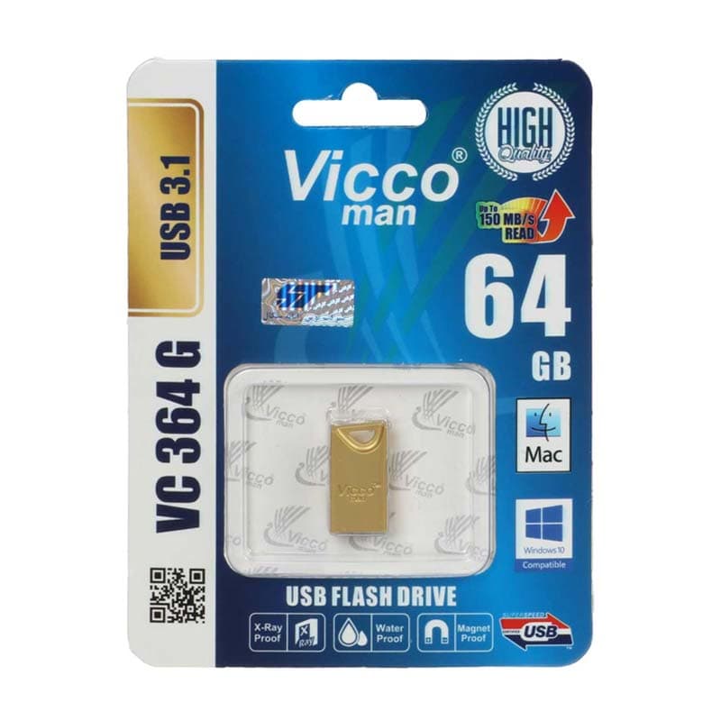 فلش 64 گیگ ویکومن Vicco Man VC364 USB3.0 — تصویر ۳