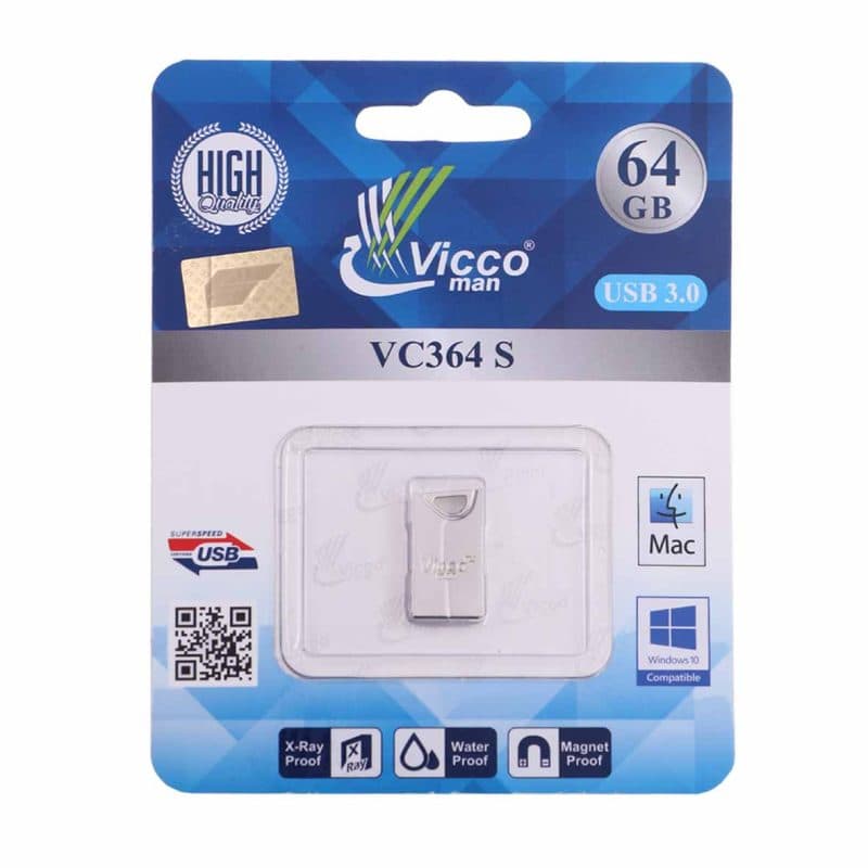 فلش 64 گیگ ویکومن Vicco Man VC364 USB3.0 — تصویر ۲