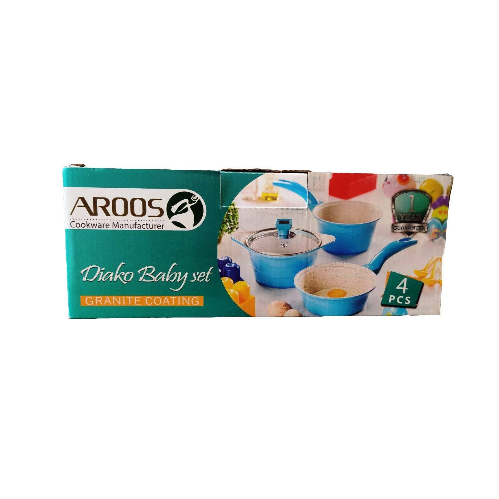 سرویس قابلمه 4 پارچه برند دیاکو diaco عروس Aroos همراه قاشق — تصویر ۶
