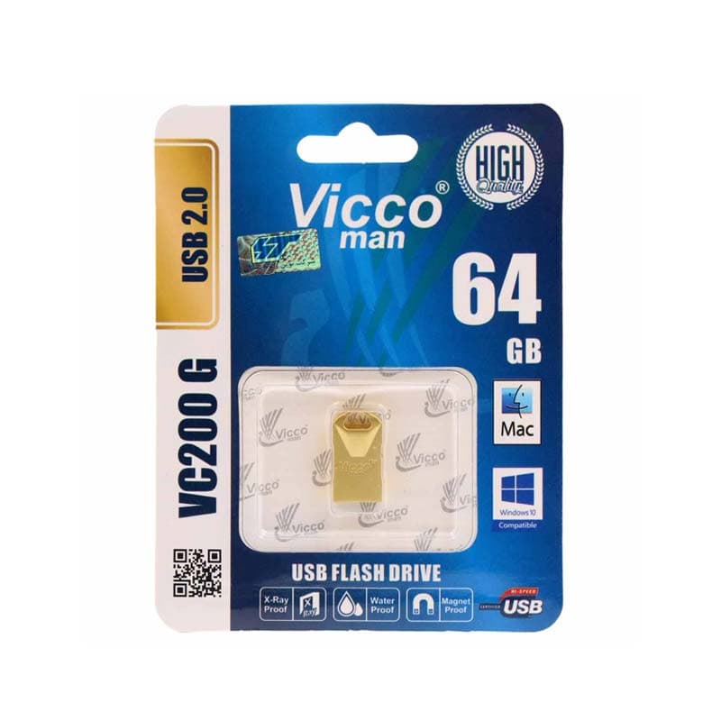 فلش 64 گیگ ویکومن Vicco Man VC200 USB2.0 — تصویر ۲