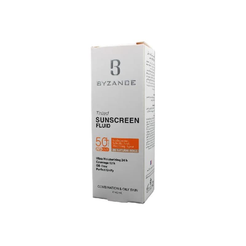 فلویید ضدآفتاب رنگی مناسب پوست چرب ومختلط SPF50+ بیزانس
