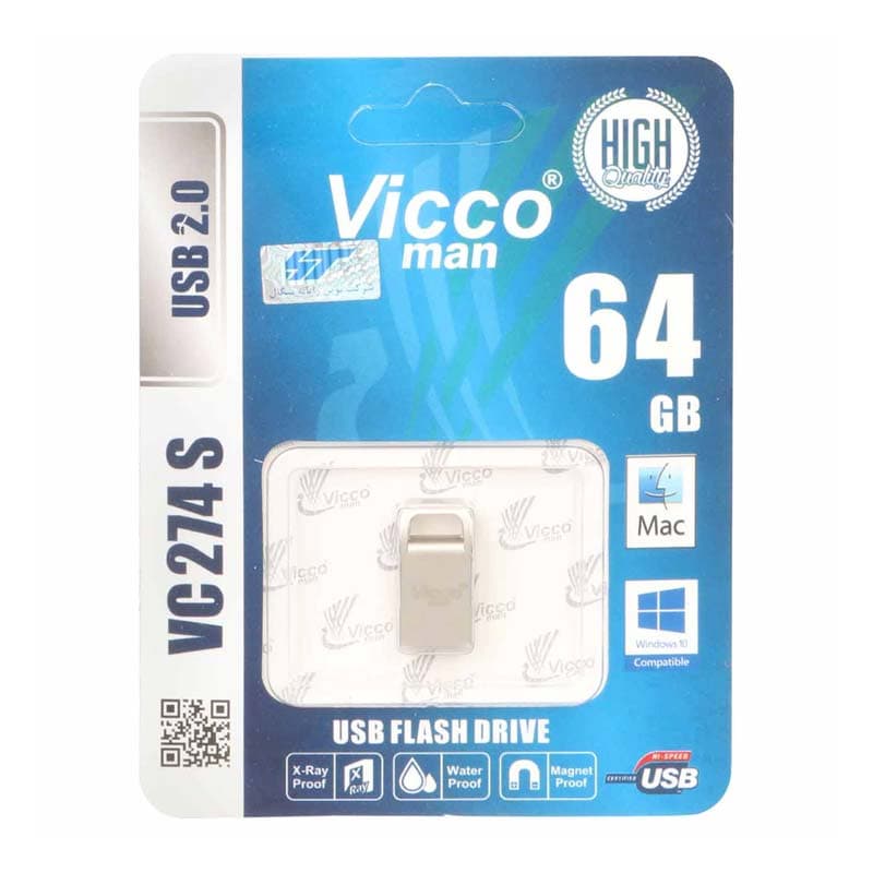 فلش 64 گیگ ویکومن Vicco Man VC274 USB2.0 — تصویر ۲