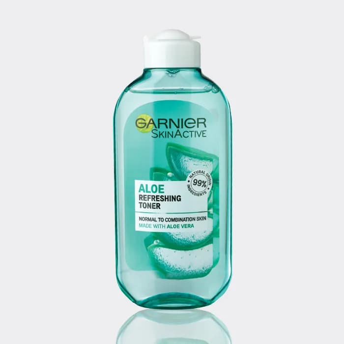تونر آلوئه‌ورا مخصوص پوست نرمال و مختلط گارنیه مدل Garnier Aloe refreshing toner