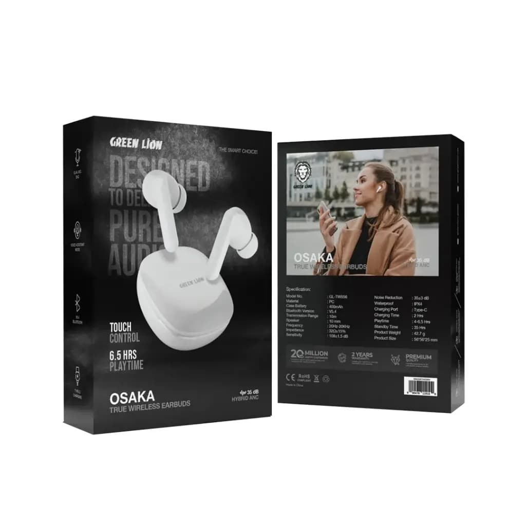 هندزفری گرین لاین اوساکا Green Lion Osaka True Wireless Earbuds — تصویر ۲