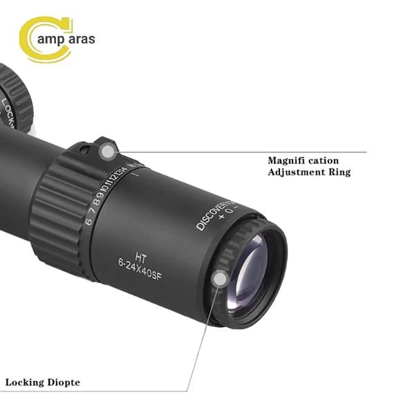 دوربین تفنگ دیسکاوری DISCOVERY HT 6-24X40 FFP اورجینال — تصویر ۵