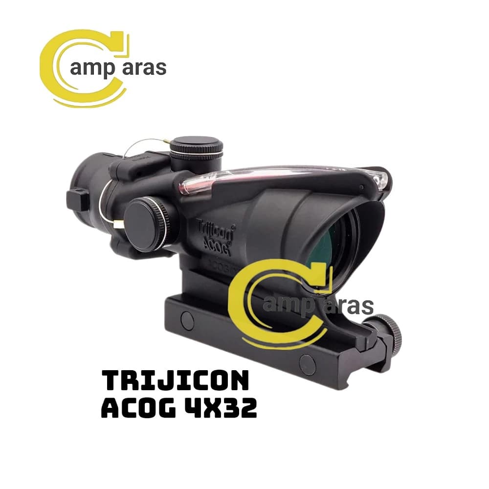 دوربین تفنگ لیزردار تریجیکان TRIJICON ACOG 4×32 اورجینال آمریکا