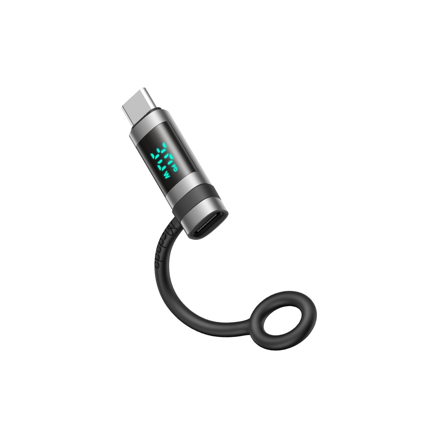 مبدل مک دودو Lightning به USB-C با نمایشگر LED و بند آویز توان 60 وات