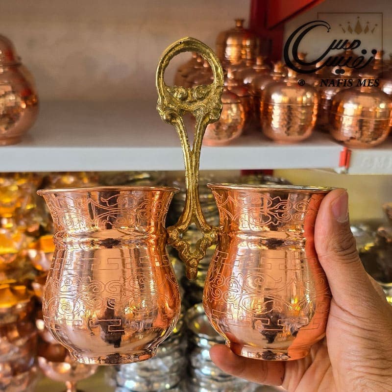 جا قاشقی مسی طرح دار مدل المیرا