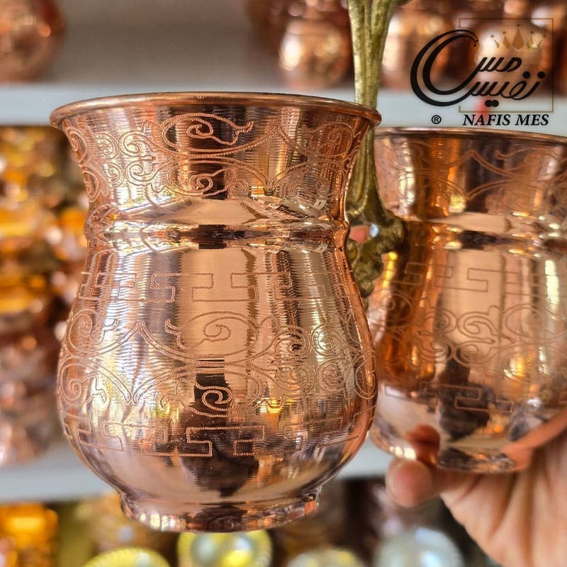 جا قاشقی مسی طرح دار مدل المیرا — تصویر ۲