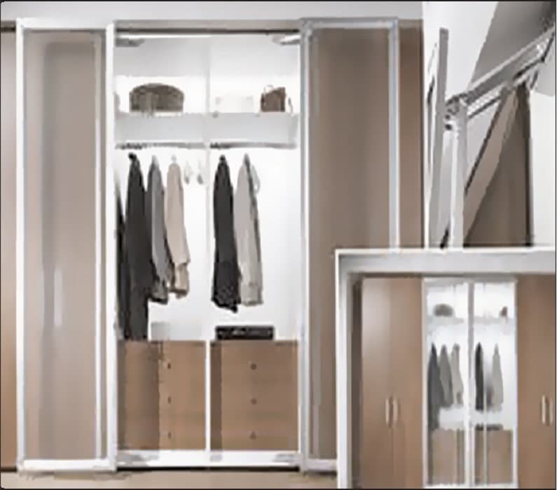 مکانیزم درب اتوبوسی چوبی روکار سوئیول عرض 45 فانتونی کد K031