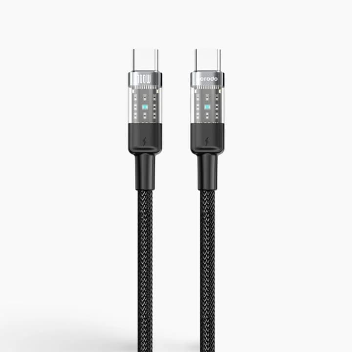 کابل شارژ سریع پرودو 100 وات USB-C به USB-C