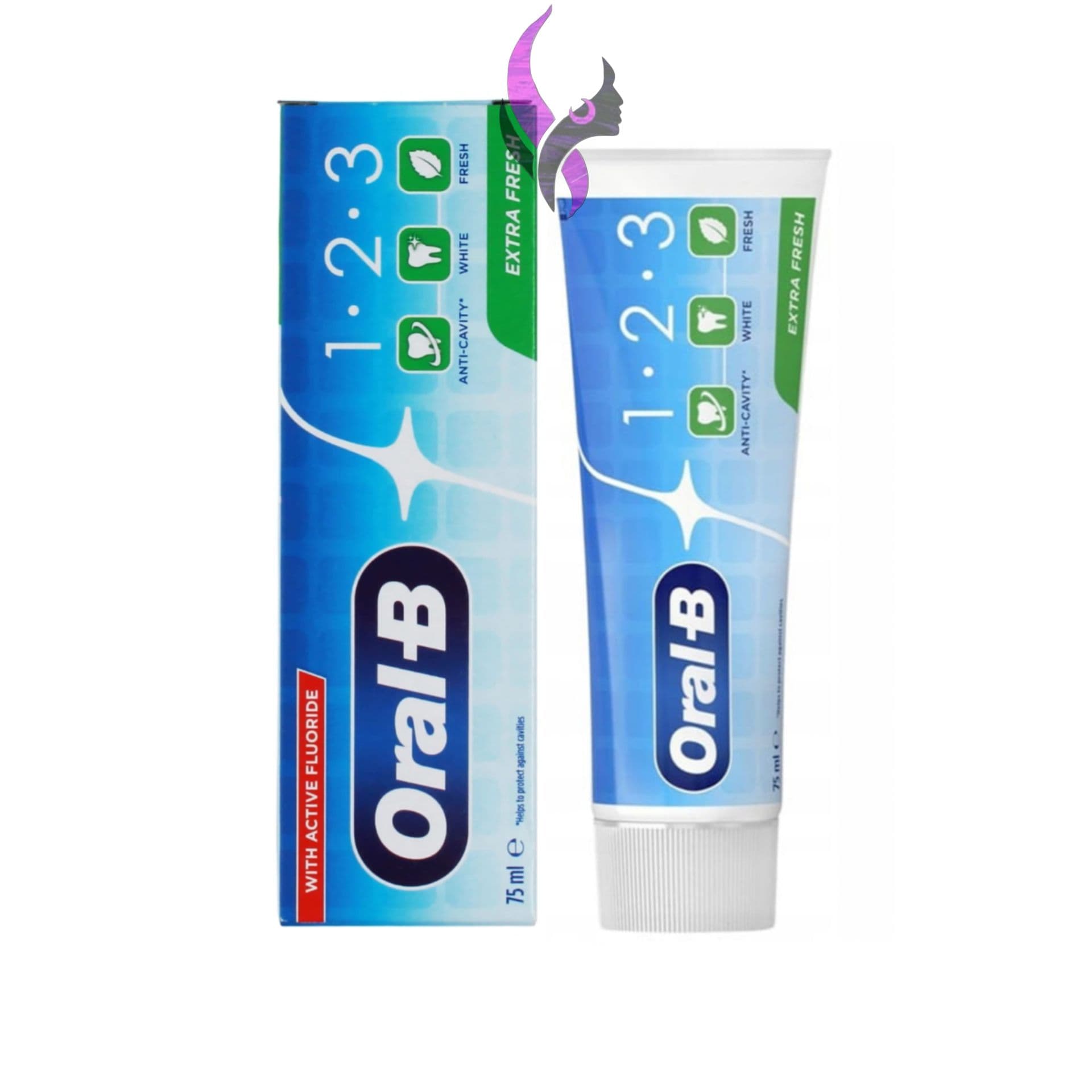 خمیر دندان اورال بی مدل 1.2.3 EXTRA FRESH حجم 75 میل Oral-B