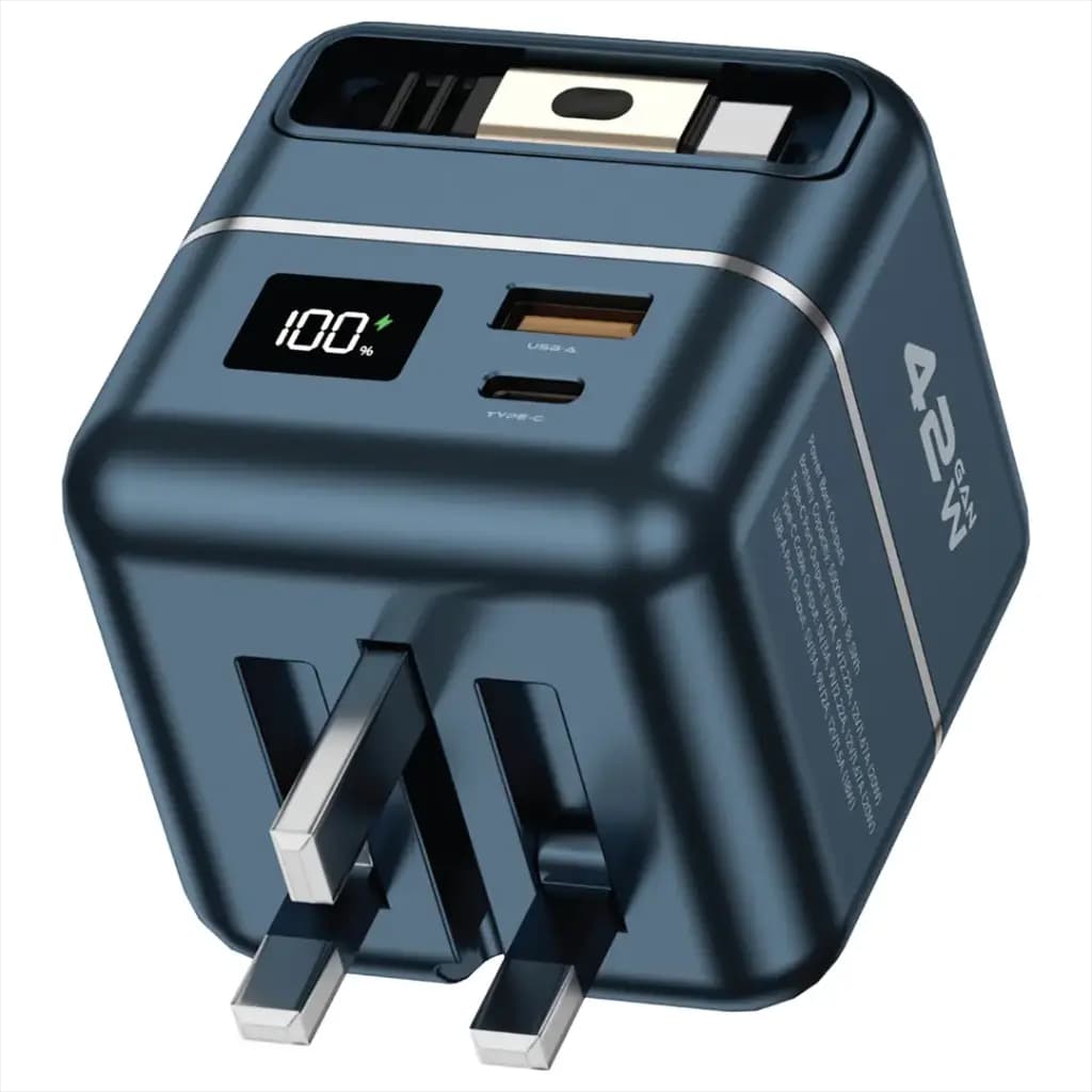 شارژر گرین لاین GaN 42W با پاوربانک 5000mAh مدل GNGAN42PB10 — تصویر ۳
