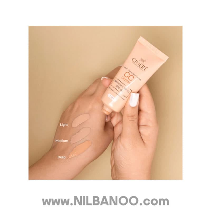 سی سی کرم SPF40 لایت سینره 40 میلی لیتر — تصویر ۳