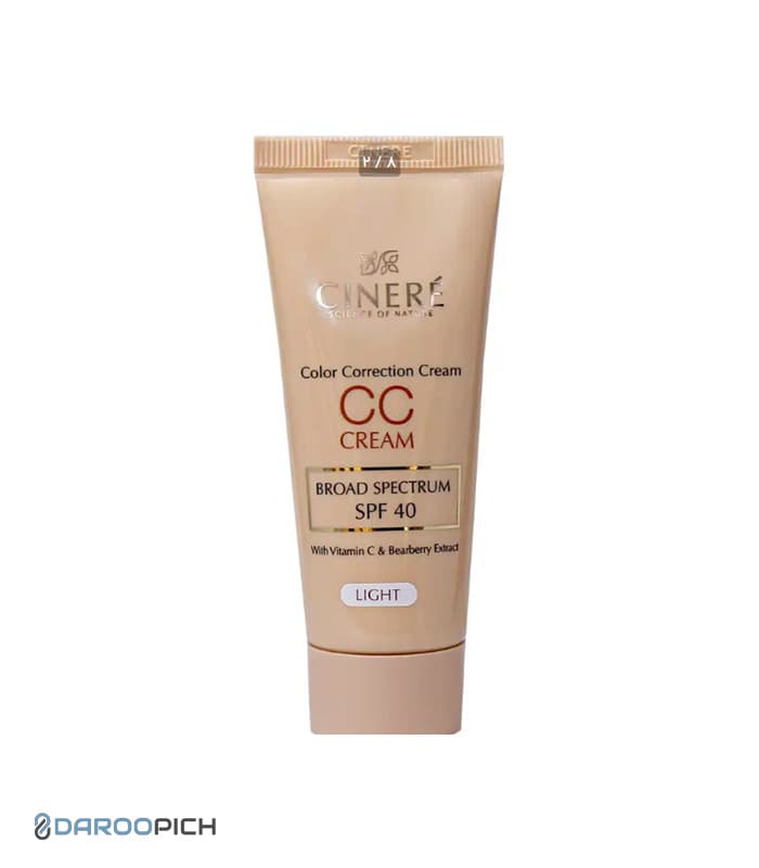سی سی کرم SPF40 لایت سینره 40 میلی لیتر