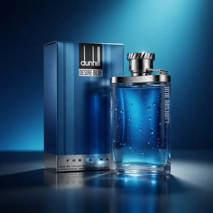 عطر دانهیل دیزایر بلو مردانه { دانهیل آبی } ادو تویلت ۱۰۰ میلی لیتر — تصویر ۸
