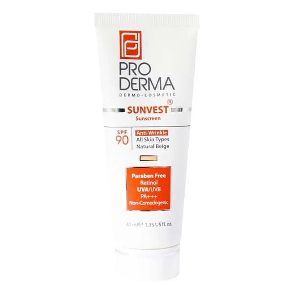 ضدآفتاب و ضدچروک SPF90 پرودرما ۴۰ میلی لیتر