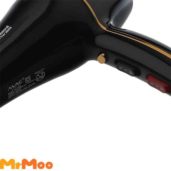 سشوار حرفه‌ای مک استایلر MC-6800 | موتور AC، 2600 وات و آیونیک — تصویر ۳