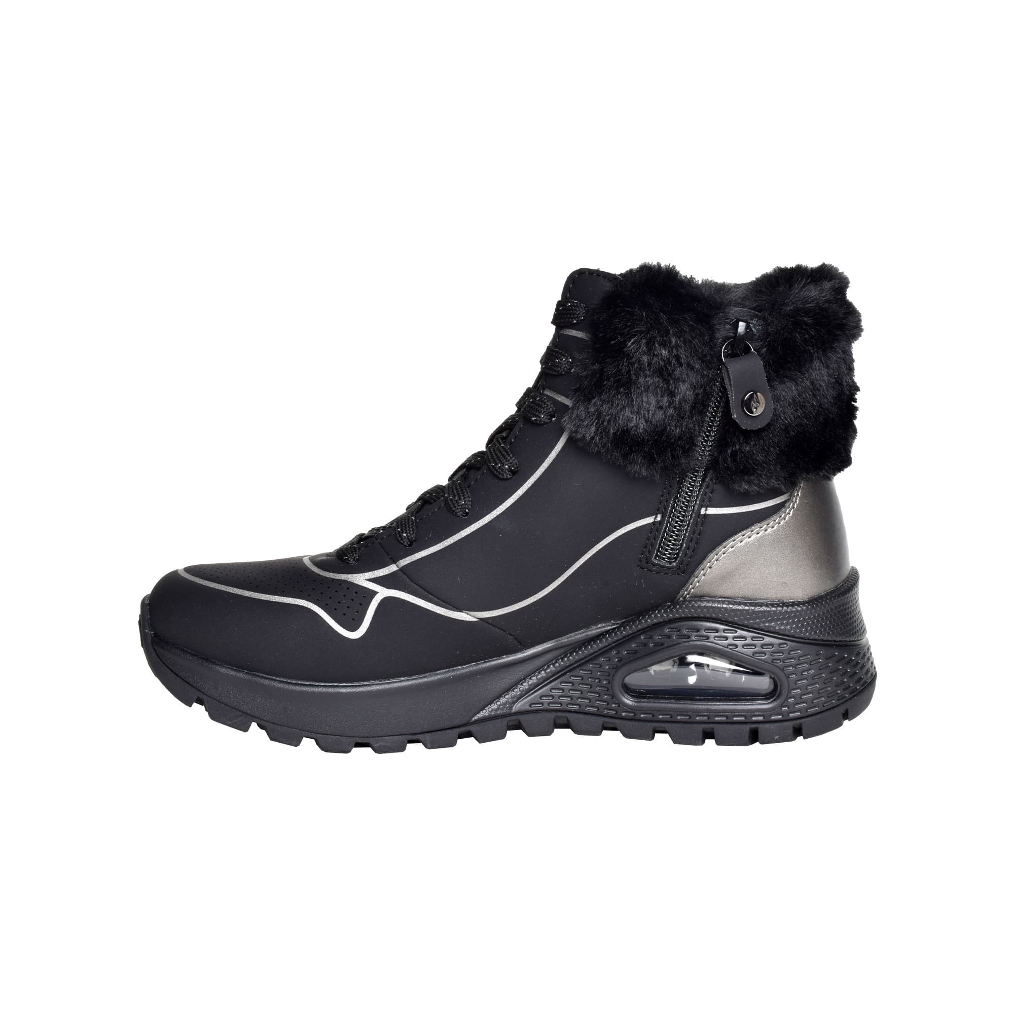 کفش نیم بوت زنانه اسکچرز مدل UNO RUGGED-FALL SHIMMER — تصویر ۳