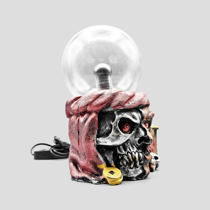 چراغ پلاسما اسکلتی مدل Half Skull کد Ang670 — تصویر ۴