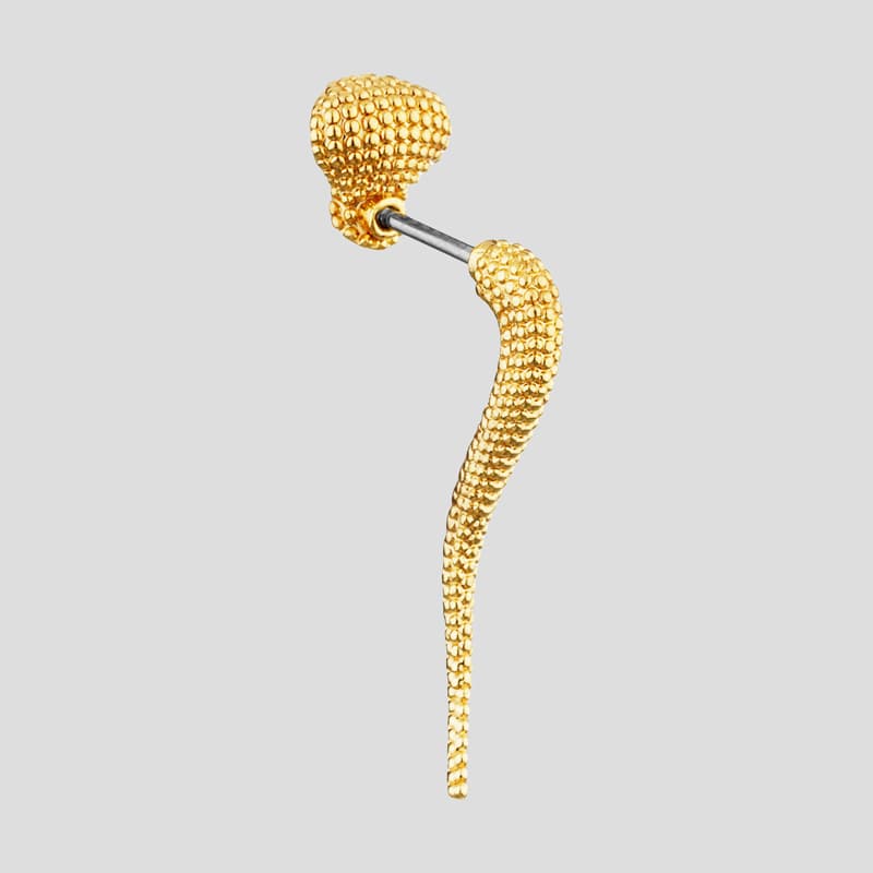 پیرسینگ طرح مار مدل Cobra کد Hsn-918d7 — تصویر ۲