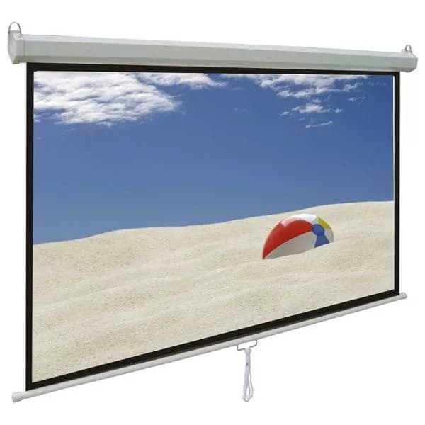 پرده نمایش دستی پروژکتور اسکوپ سایز 250×250 — تصویر ۲