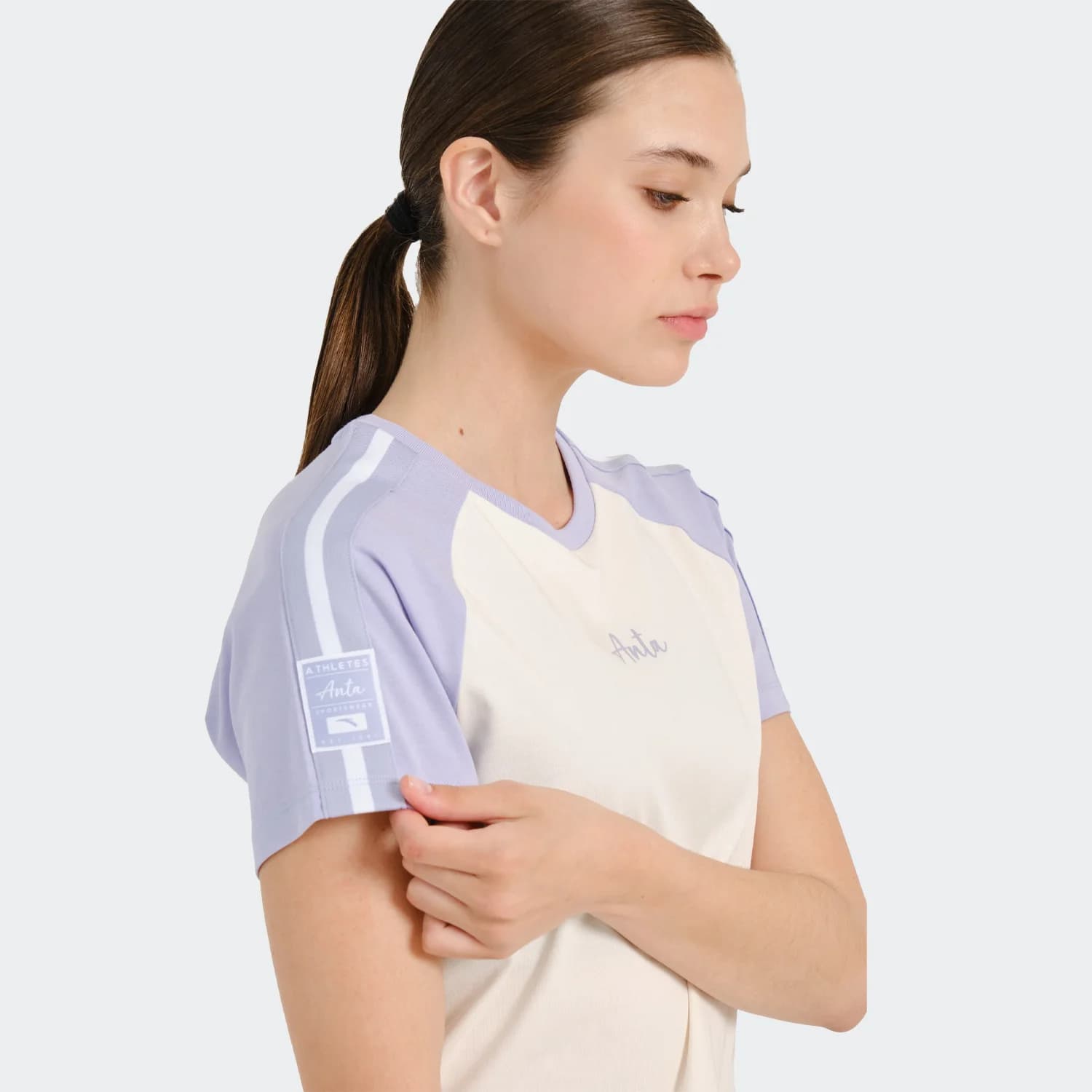 کراپ تیشرت زنانه آنتا مدل T-shirt Anta Group Purchase — تصویر ۳